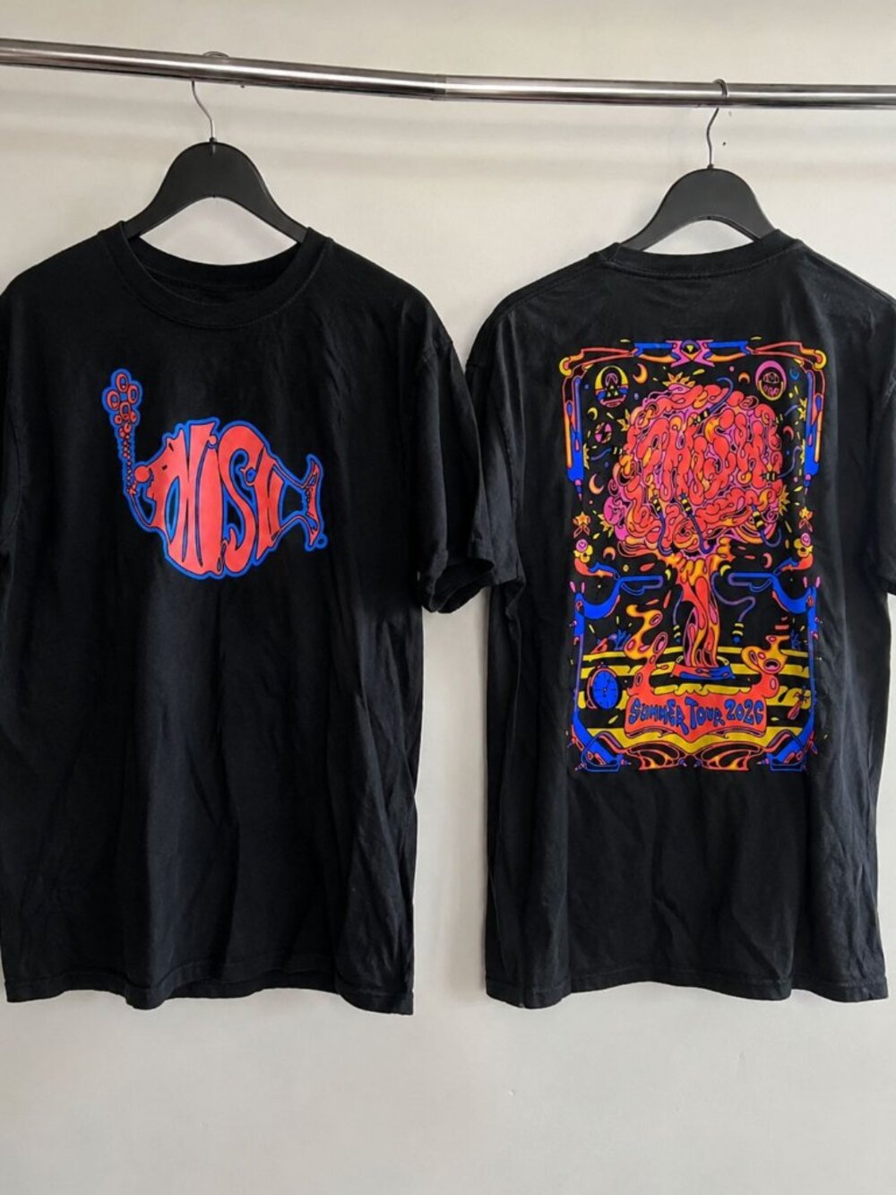 Phish Summer Tour 2026 Psychedelic Graphic Tee Black